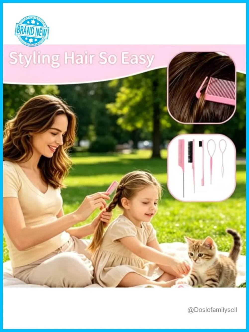 Soft Elastic Hair Ties Multicolor Hair Bobbles Set with Mini Clips 1000pcs